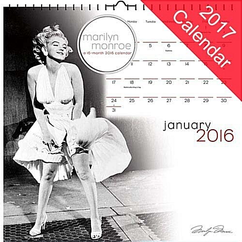 Marilyn Monroe 2017 Calendar (Calendar, Wall)