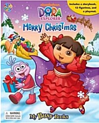 My Busy Books : Dora the Explorer (Merry Christmas) (미니피규어 12개 포함)