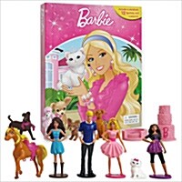 [중고] My Busy Books : Barbie (미니 피규어 12개 포함)