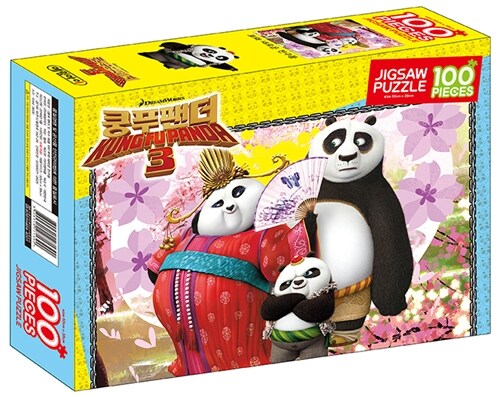 쿵푸 팬더 3 직소퍼즐 100조각 : 포와 새로운 친구들