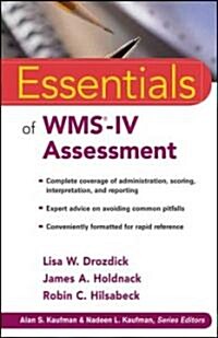 Essentials of WMS-IV Assessment (Paperback)