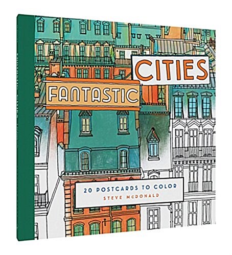 Fantastic Cities: 20 Postcards to Color (Other)