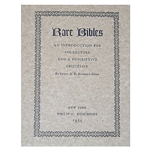 Rare Bibles (Paperback)