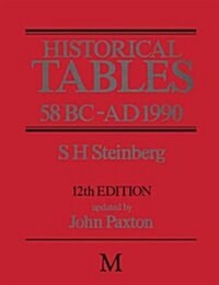 Historical Tables 58 BC - AD 1990 (Paperback, 12nd ed. 1991)