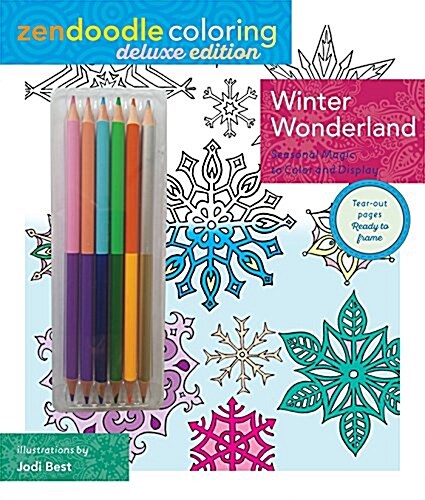 Zendoodle Coloring: Winter Wonderland: Deluxe Edition with Pencils (Paperback)