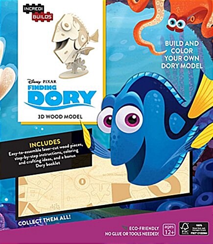 INCREDIBUILDS: FINDING DORY 3D WOOD MODEL (Book)