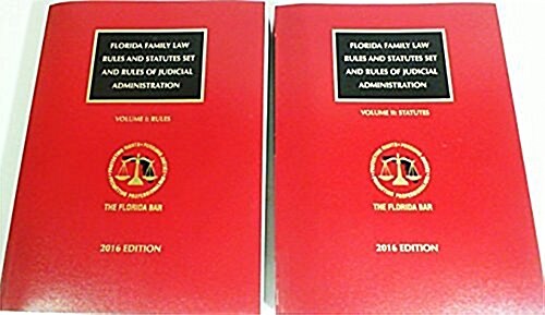 Florida Family Law Rules and Statutes Set (Paperback)