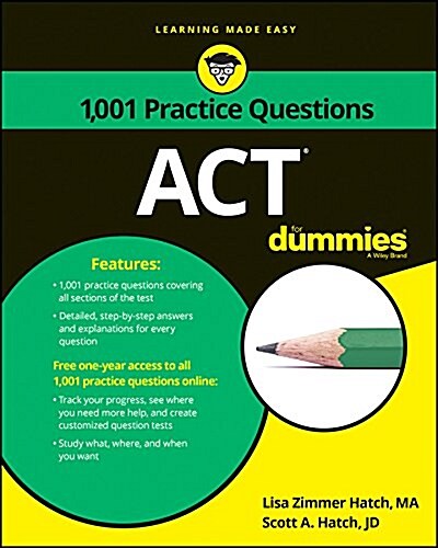 ACT: 1,001 Practice Questions for Dummies (Paperback)