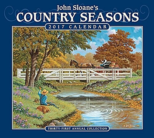 John Sloanes Country Seasons 2017 Deluxe Wall Calendar (Wall)