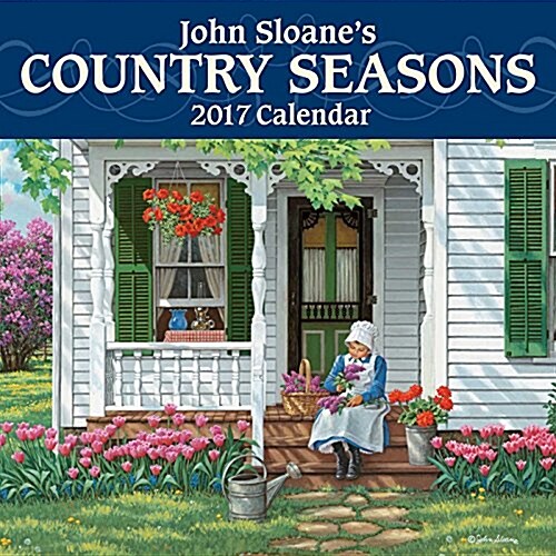 John Sloanes Country Seasons 2017 Mini Wall Calendar (Desk)