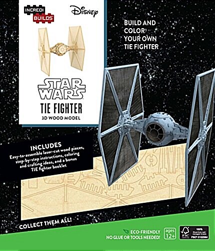 INCREDIBUILDS: STAR WARS: TIE FIGHTER 3D WOOD MODEL (Book)