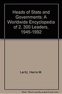 Heads of States and Governments (Hardcover)