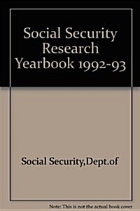 Social Security Research Yearbook 1992-1993 (Paperback)