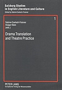 Drama Translation and Theatre Practice (Paperback)