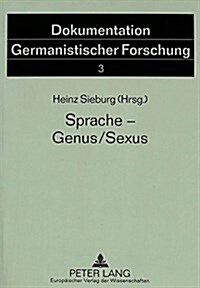 Sprache - Genus/Sexus (Paperback)