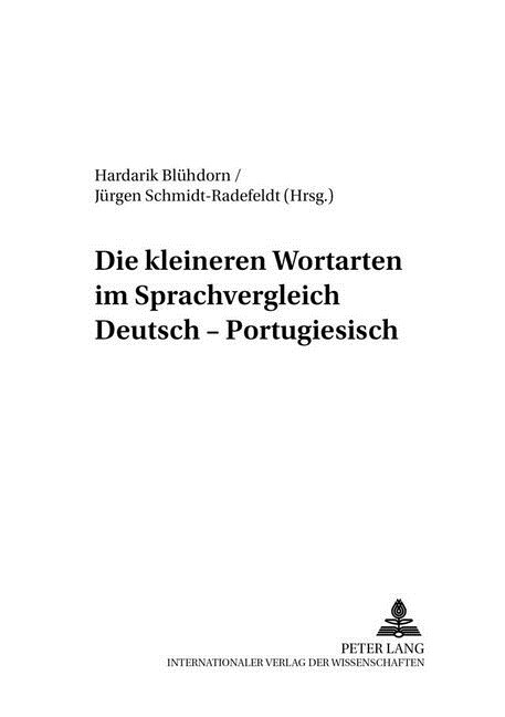 Die Kleineren Wortarten Im Sprachvergleich Deutsch-Portugiesisch (Paperback)