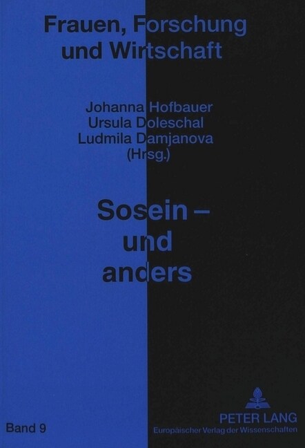 Sosein - Und Anders: Geschlecht, Sprache Und Identitaet (Paperback)