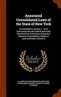 Annotated Consolidated Laws of the State of New York: As Amended to January 1, 1910, Containing Also the Federal and State Constitutions, with Notes o (Hardcover)