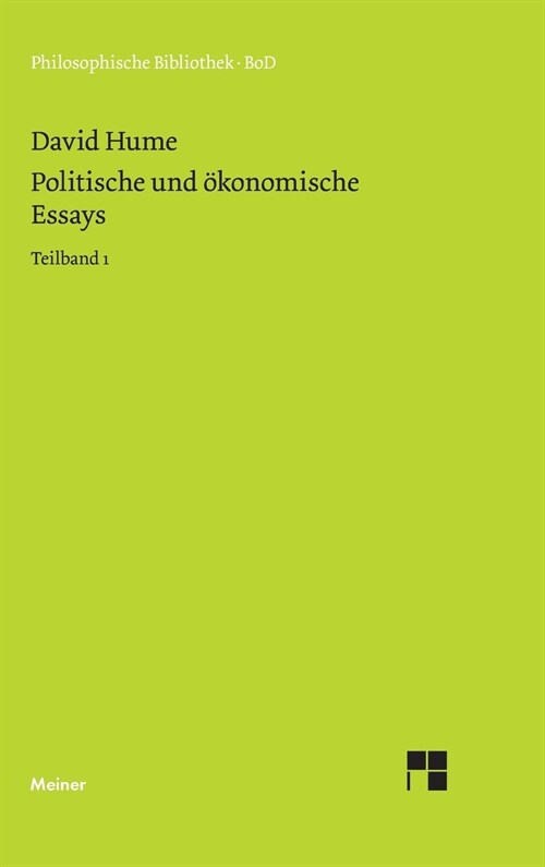 Politische und ?onomische Essays / Politische und ?onomische Essays (Hardcover)