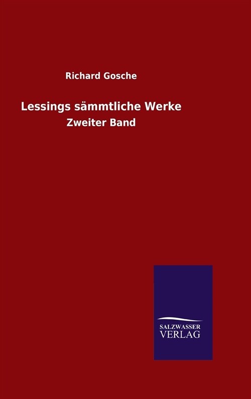 Lessings s?mtliche Werke (Hardcover)