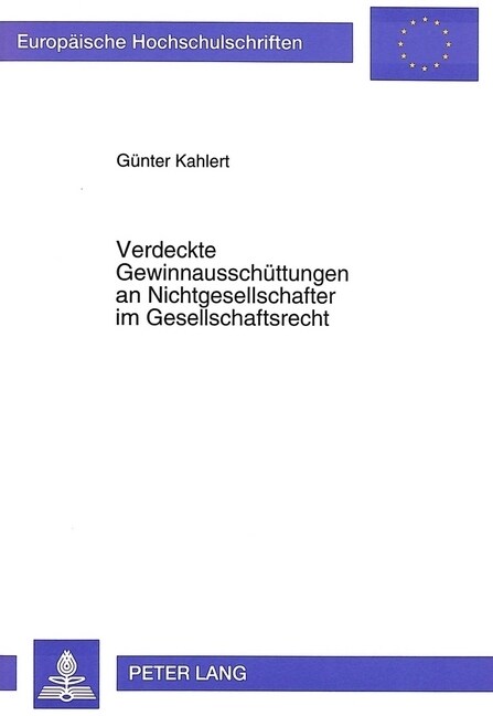 Verdeckte Gewinnausschuettungen an Nichtgesellschafter Im Gesellschaftsrecht (Paperback)