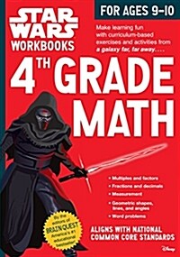 Star Wars Workbook: 4th Grade Math (Paperback)