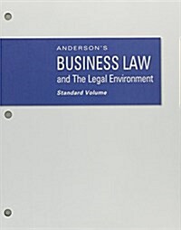 Anderson뭩 Business Law and the Legal Environment, Standard Vol. + Mindtap Business Law, 1 Term 6 Month Printed Access Card (Loose Leaf, Pass Code, 23th)