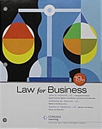 Law for Business + Mindtap Business Law, 1 Term 6 Month Printed Access Card (Loose Leaf, Pass Code, 19th)