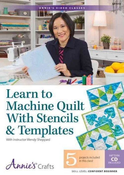 Learn to Machine Quilt With Stencils & Templates Class (DVD)