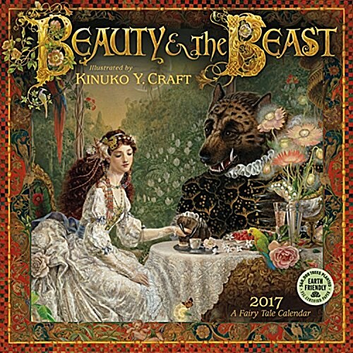 Beauty and the Beast 2017 Wall Calendar: 2017 Fairy Tale Calendar (Wall)