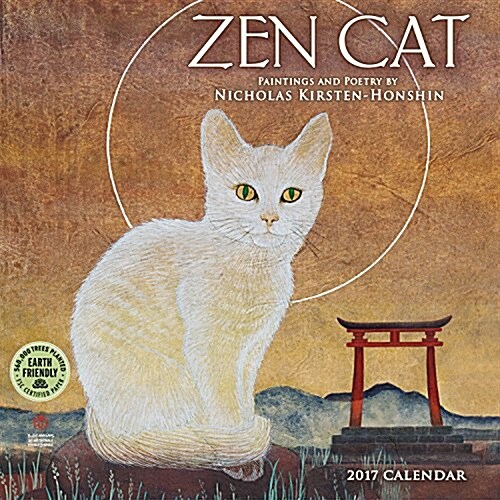 Zen Cat 2017 Mini Calendar: Paintings by Nicholas Kirsten-Honshin (Mini)