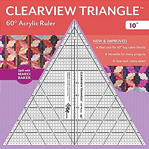 Clearview Triangle(tm) 60 Acrylic Ruler--10 (Hardcover)