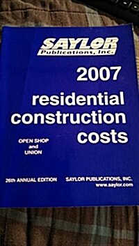 Residential Construction Costs 2007 (Paperback, CD-ROM)