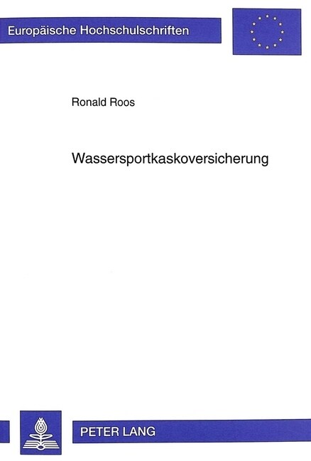 Wassersportkaskoversicherung (Paperback)