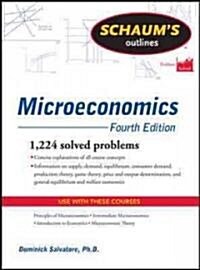 [중고] Schaum‘s Outline of Microeconomics (Paperback, 4)