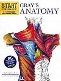 Grays Anatomy: A Fact-Filled Coloring Book [With Poster] (Paperback)