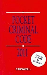 Pocket Criminal Code 2011 (Paperback, Annual)