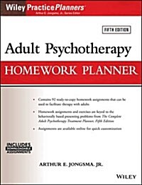 Adult Psychotherapy Homework Planner (Paperback, 5)