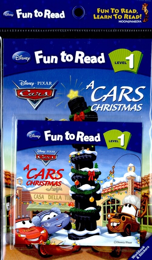 Disney Fun to Read Set 1-09 : A Cars Christmas (카) (Paperback + Workbook + Audio CD + Sticker)