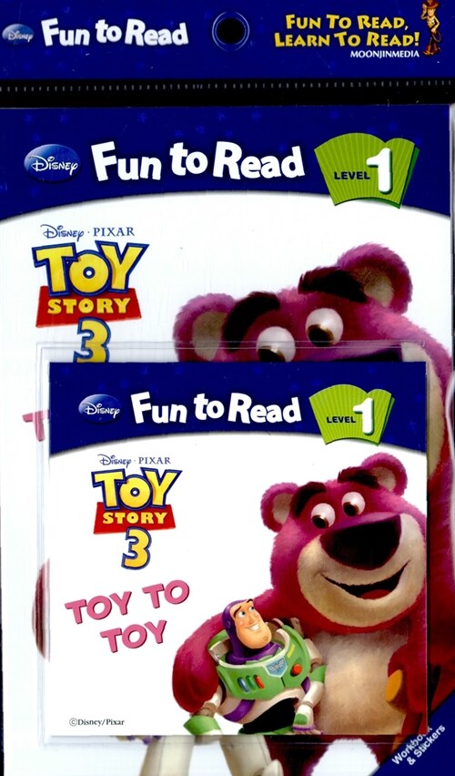 Disney Fun to Read Set 1-03 : Toy to Toy (토이스토리 3) (Paperback + Workbook + Audio CD + Sticker)