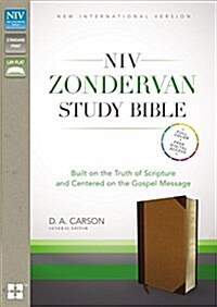 NIV, Zondervan Study Bible, Imitation Leather, Tan/Brown, Indexed: Built on the Truth of Scripture and Centered on the Gospel Message (Imitation Leather)