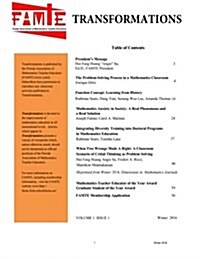 Transformations: A Publication of the Florida Association of Mathematics Teacher Educators (Paperback)