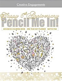 Happy 6th Anniversary: Adult Coloring/Gift Book One Year Day Planner; 6th Wedding Anniversary Gifts in All D; 6th Wedding Anniversary Card in (Paperback)