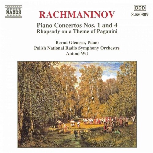 [중고] 라흐마니노프 : 피아노 협주곡 1, 4번 & 파가니니 주제 랩소디