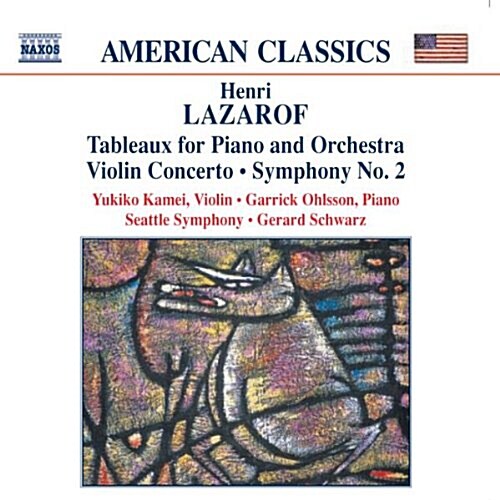 [수입] Lazarof : Tableaux, Symphony No. 2, Violin Concerto
