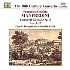 [수입] Manfredini: Concerti Grossi Op.3, No. 1-12
