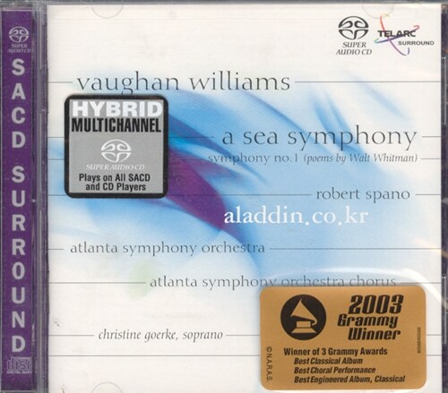 [중고] [수입] 본 윌리암스 : 교향곡 1번 ‘바다 교향곡‘ (SACD)