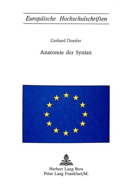 Anatomie Der Syntax (Paperback)