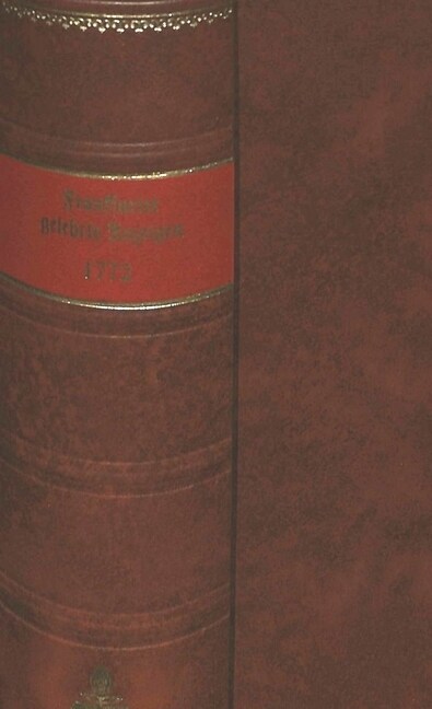 Frankfurter Gelehrte Anzeigen Vom Jahr 1772: Eine Konkordanz Zu Bernhard Seufferts Nachdruckausgabe 1883 (Hardcover)