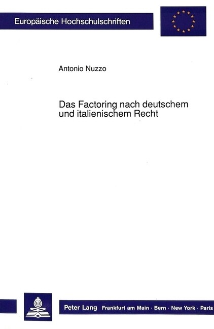 Das Factoring Nach Deutschem Und Italienischem Recht (Paperback)